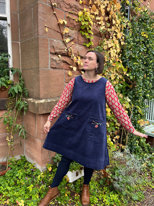 Artichoke pinafore dress