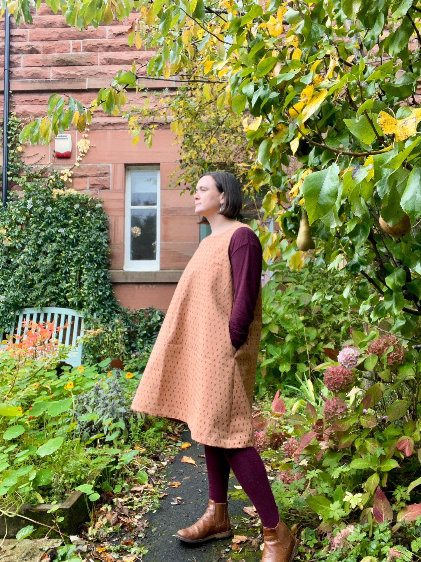 Artichoke pinafore dress