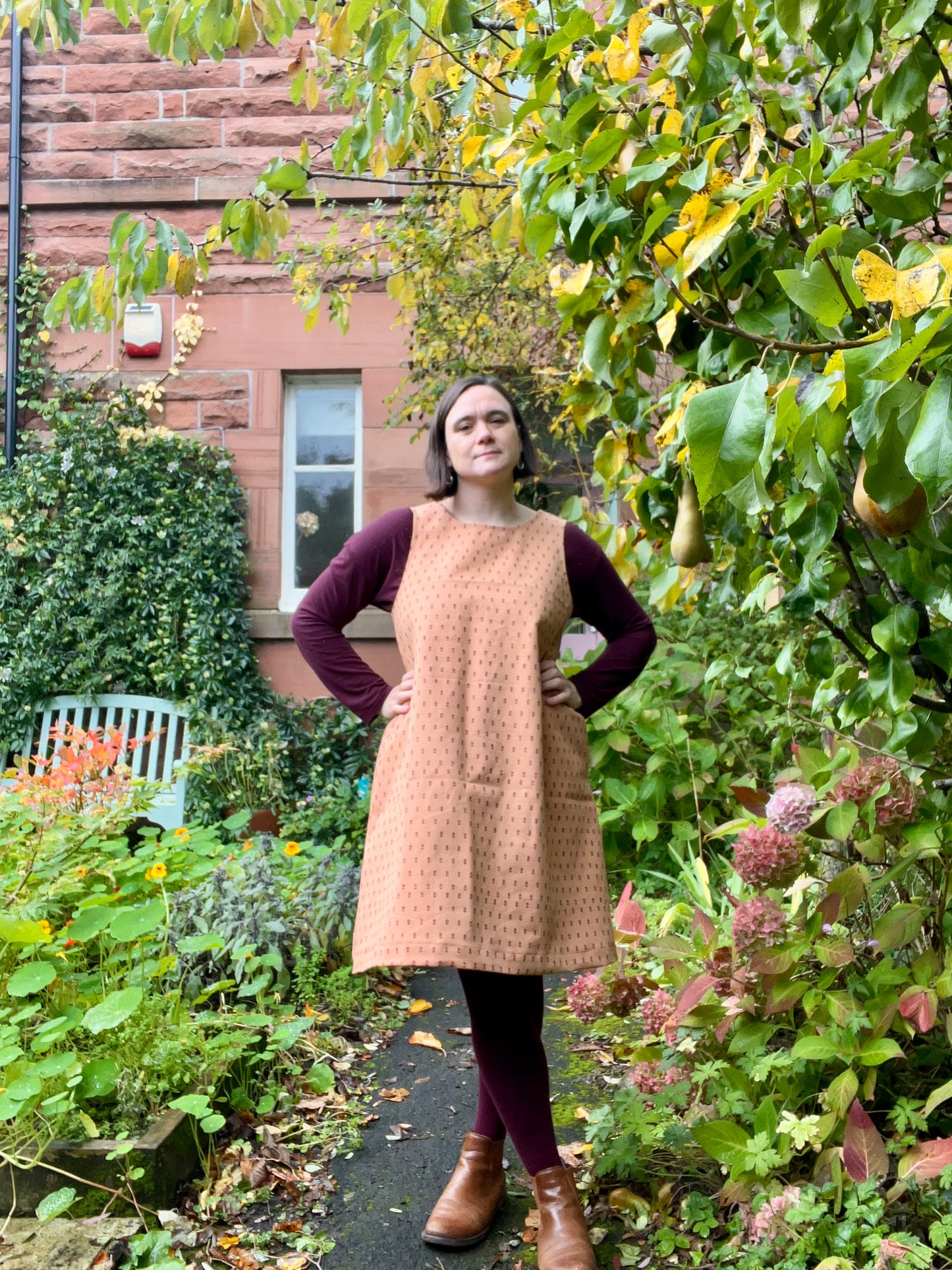 Artichoke pinafore dress