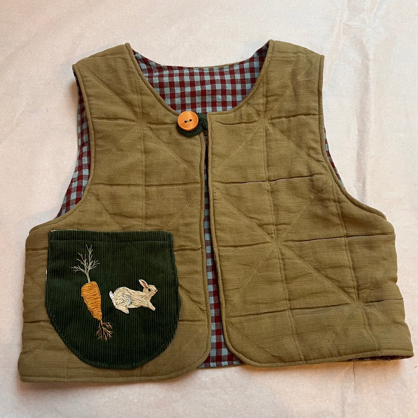 Rabbit maple waistcoat