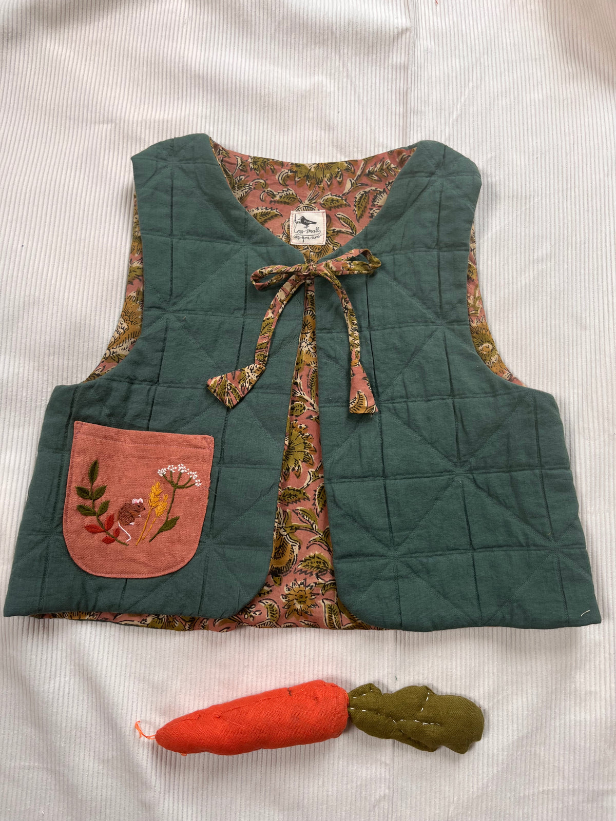 Fig Quilted Waistcoat