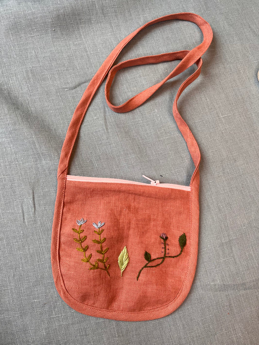 Terracotta zip purse