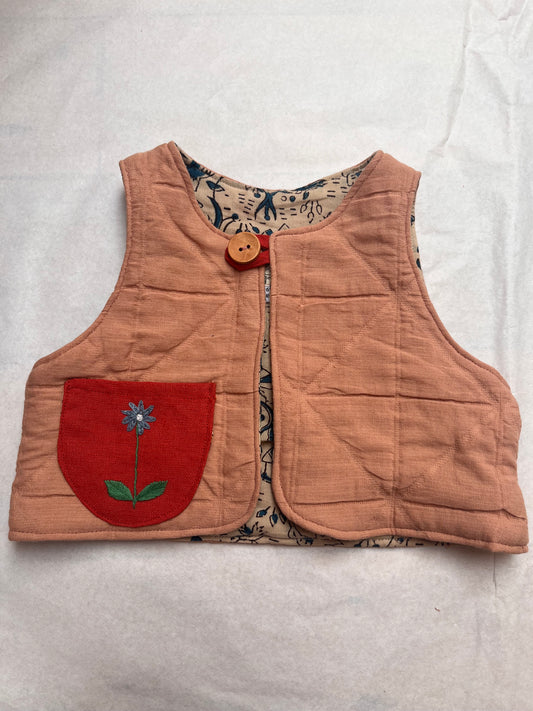 Quilted maple waistcoat