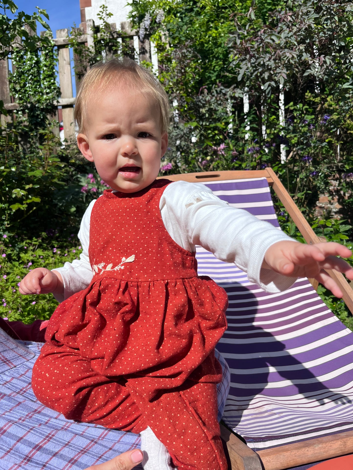 Strawberry spot Romper
