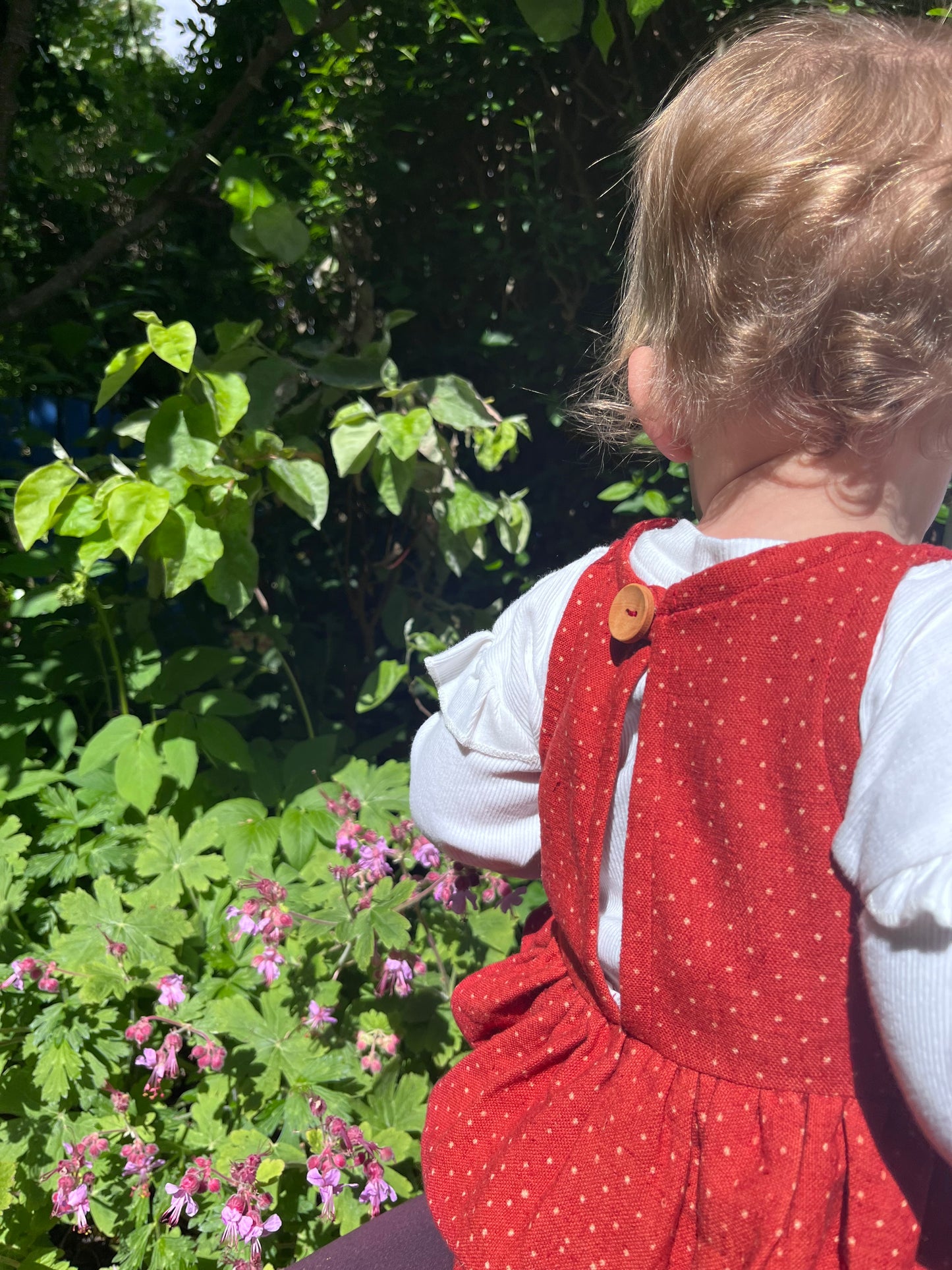 Strawberry spot Romper