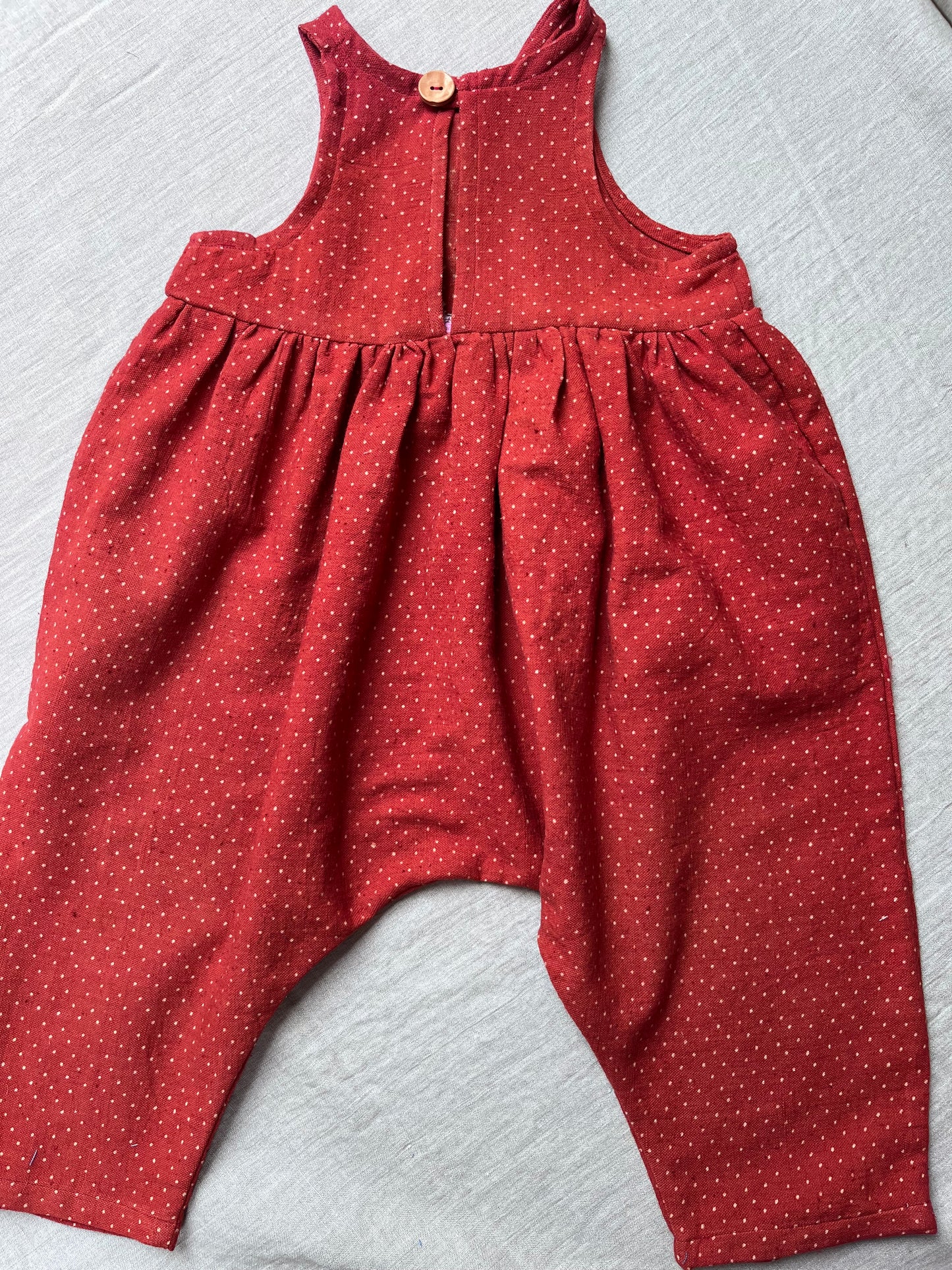 Strawberry spot Romper