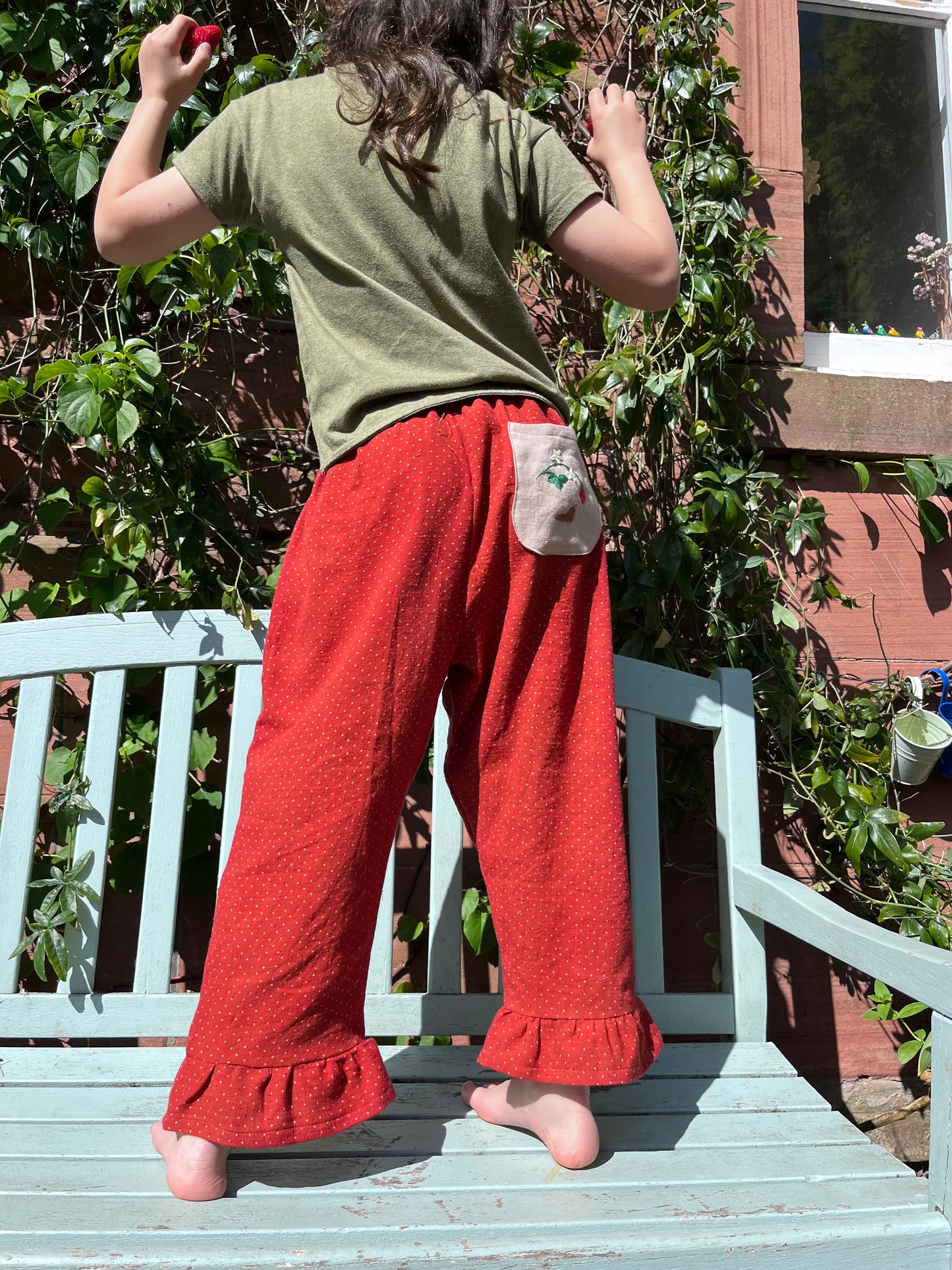 Strawberry Frill trousers