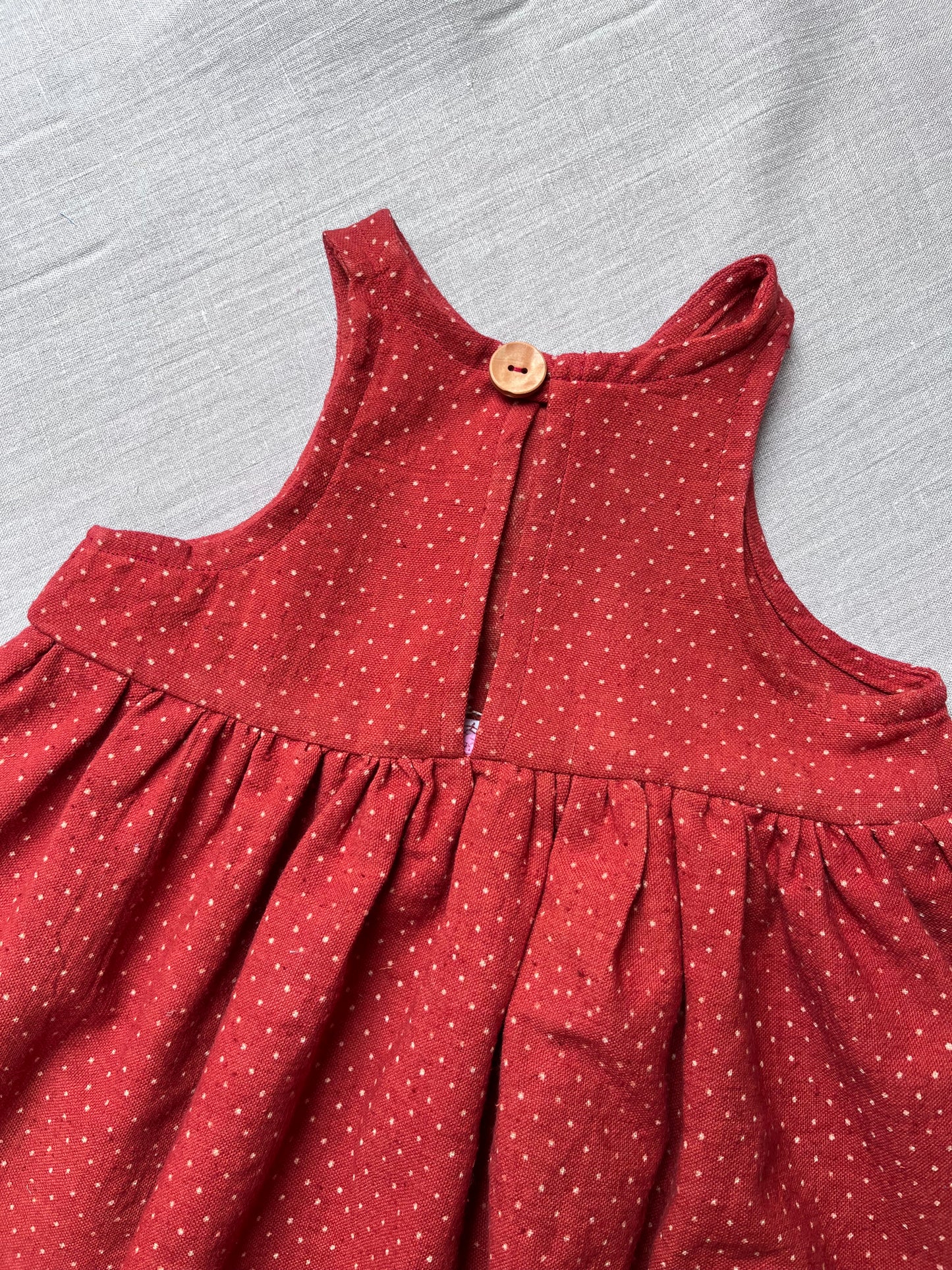Strawberry spot Romper