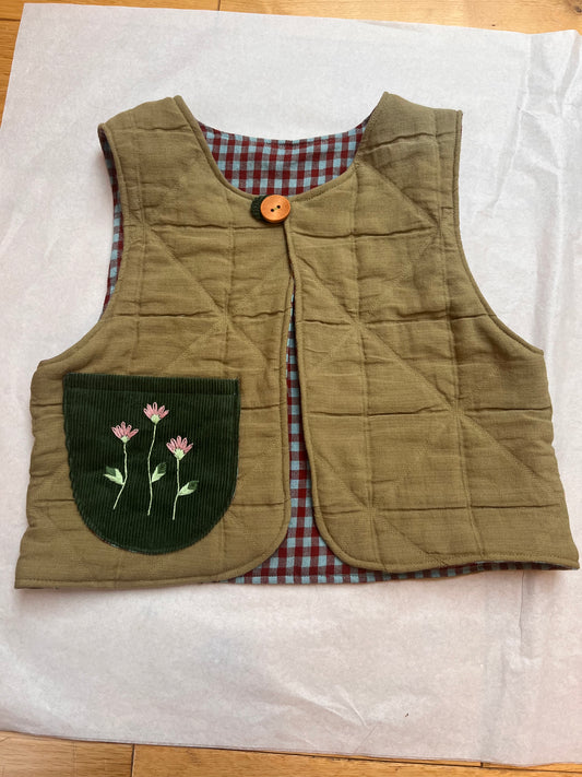 Flower maple waistcoat