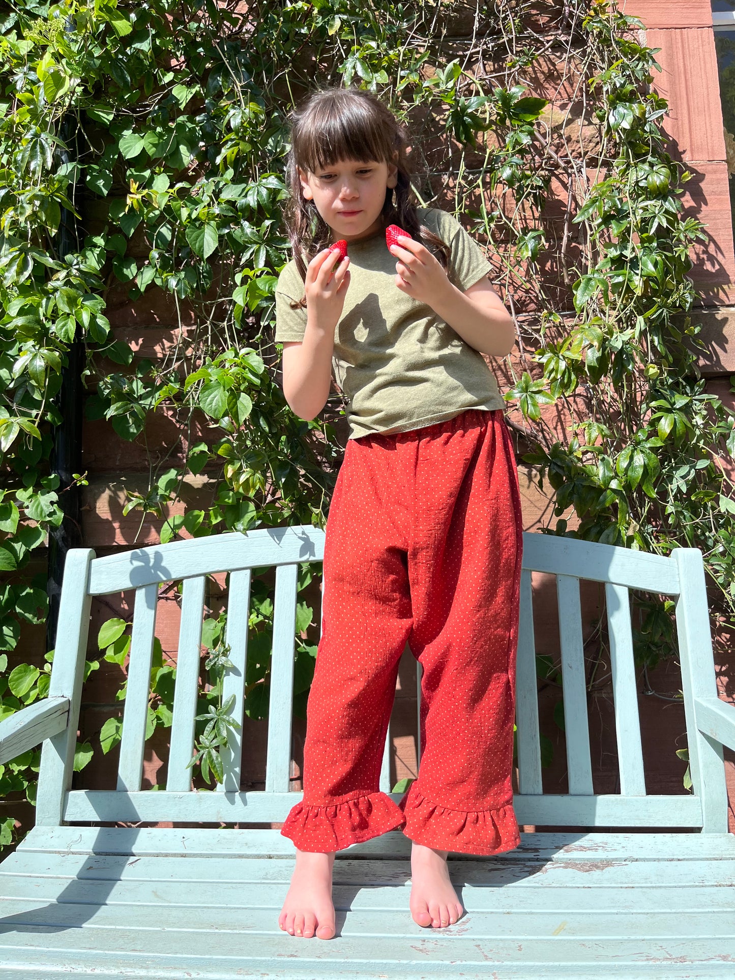 Strawberry Frill trousers