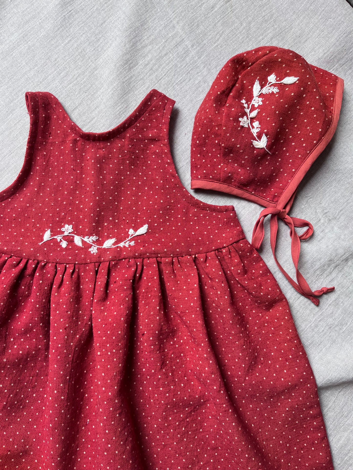 Strawberry spot Romper