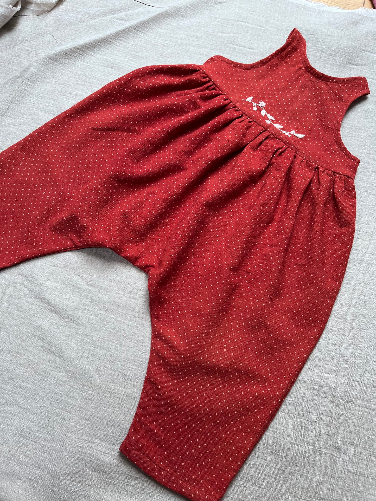Strawberry spot Romper