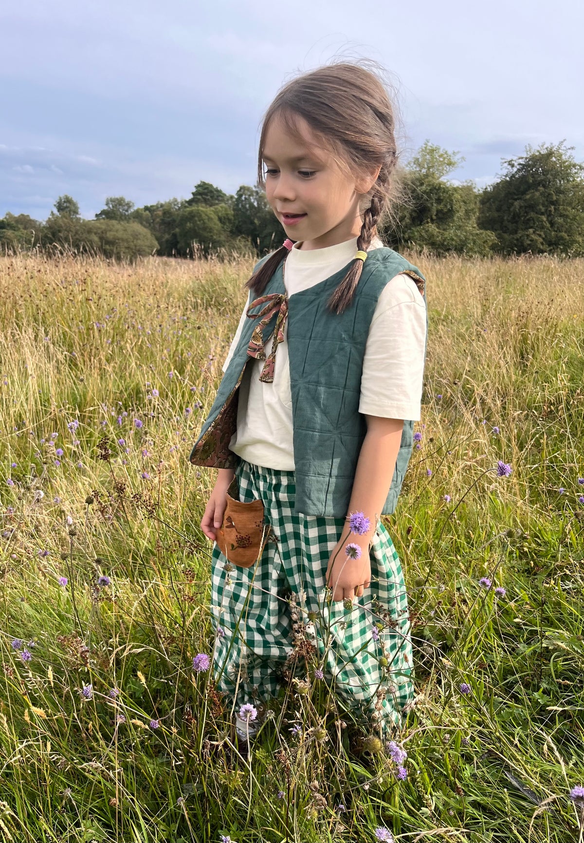 Fig Quilted Waistcoat