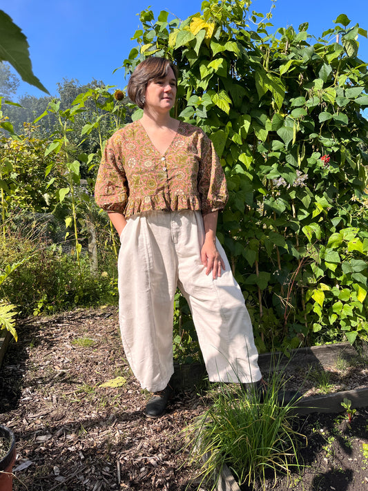 Beetroot trousers