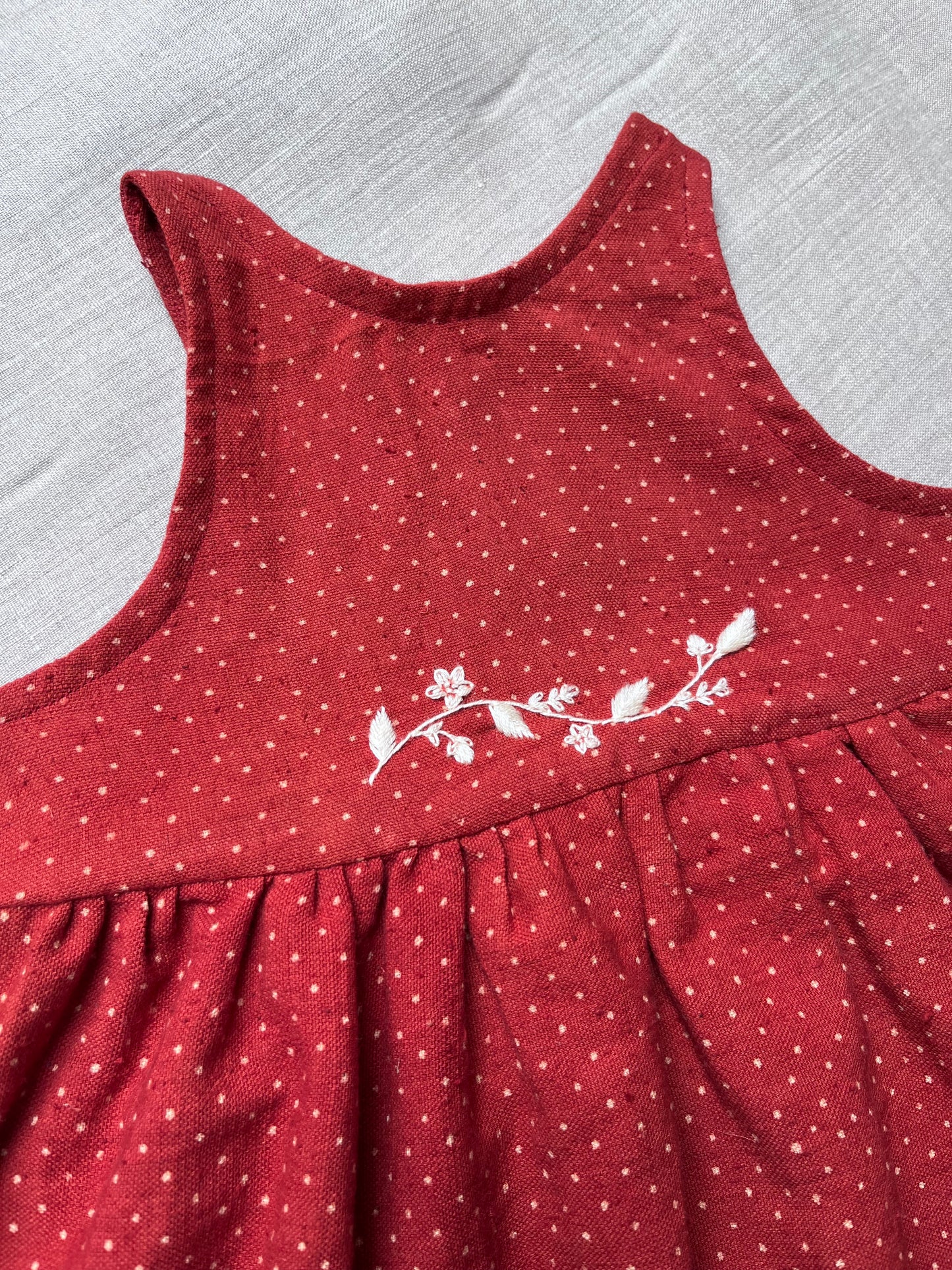 Strawberry spot Romper