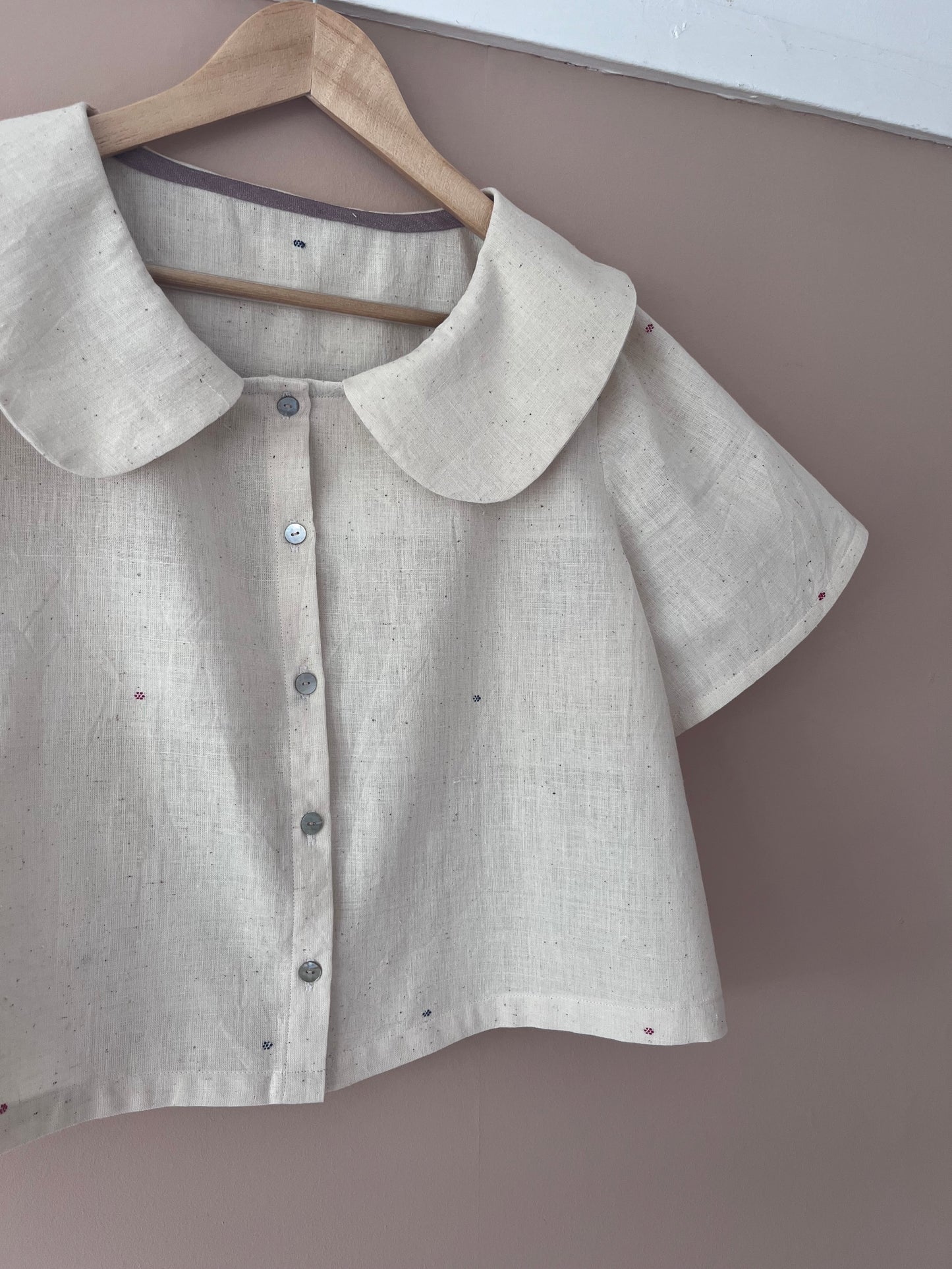 Cream tomato blouse