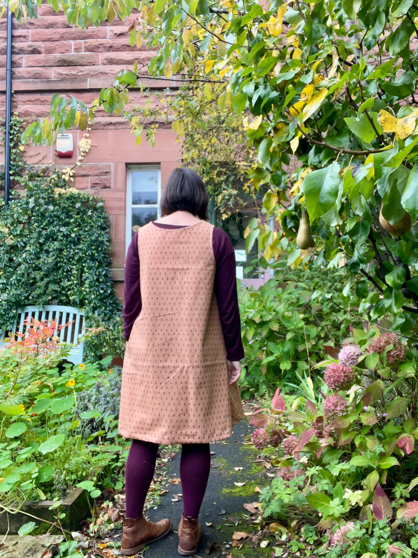 Artichoke pinafore dress