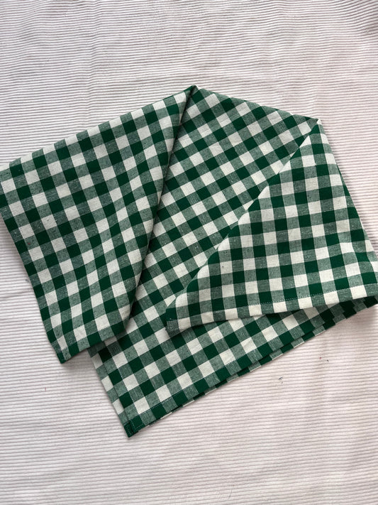 Cotton/linen square scarf