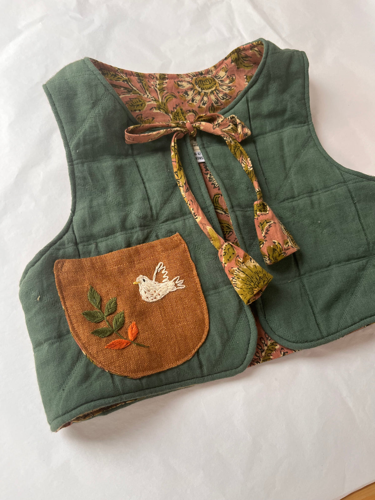 Fig Quilted Waistcoat
