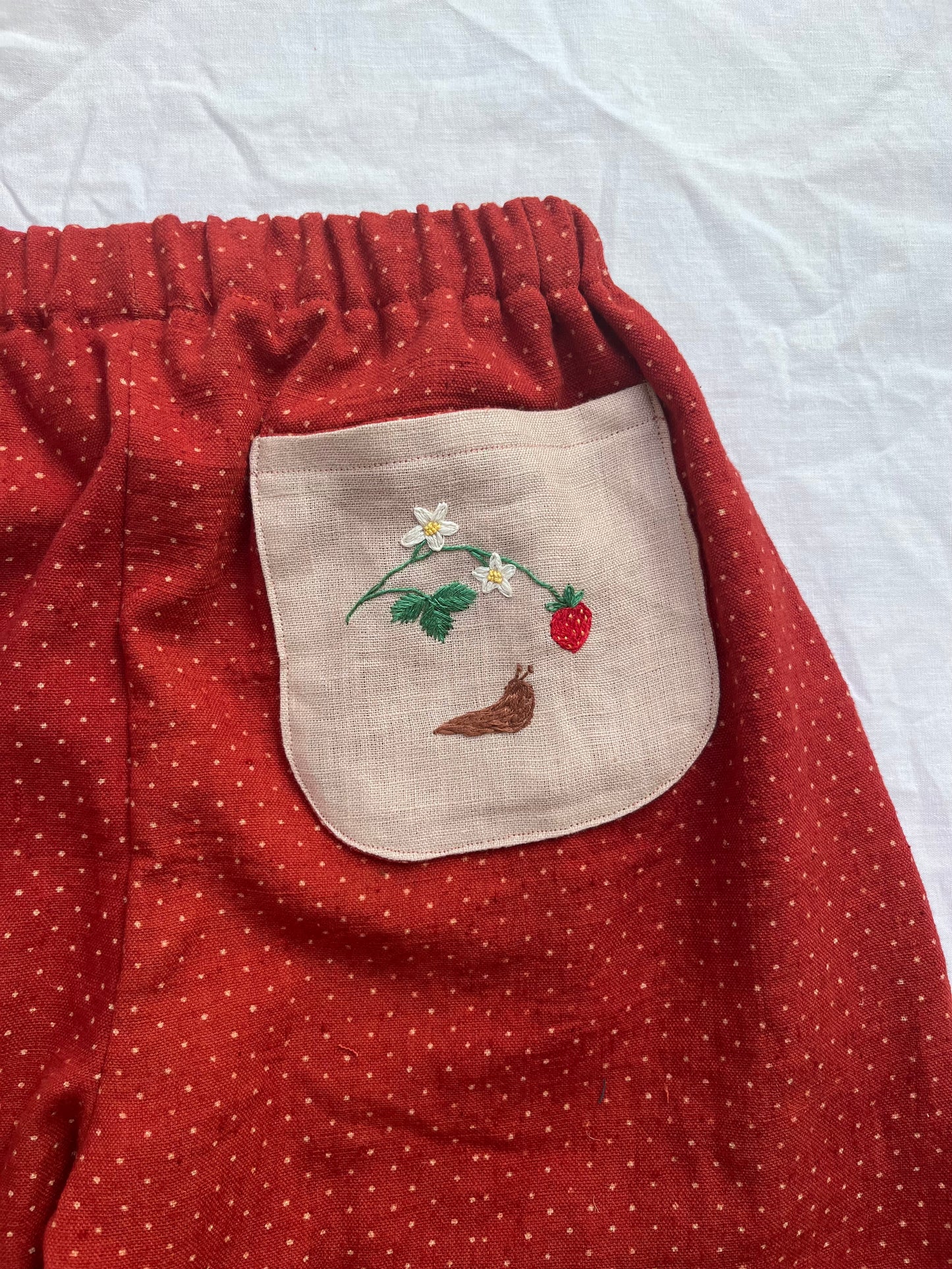 Strawberry Frill trousers