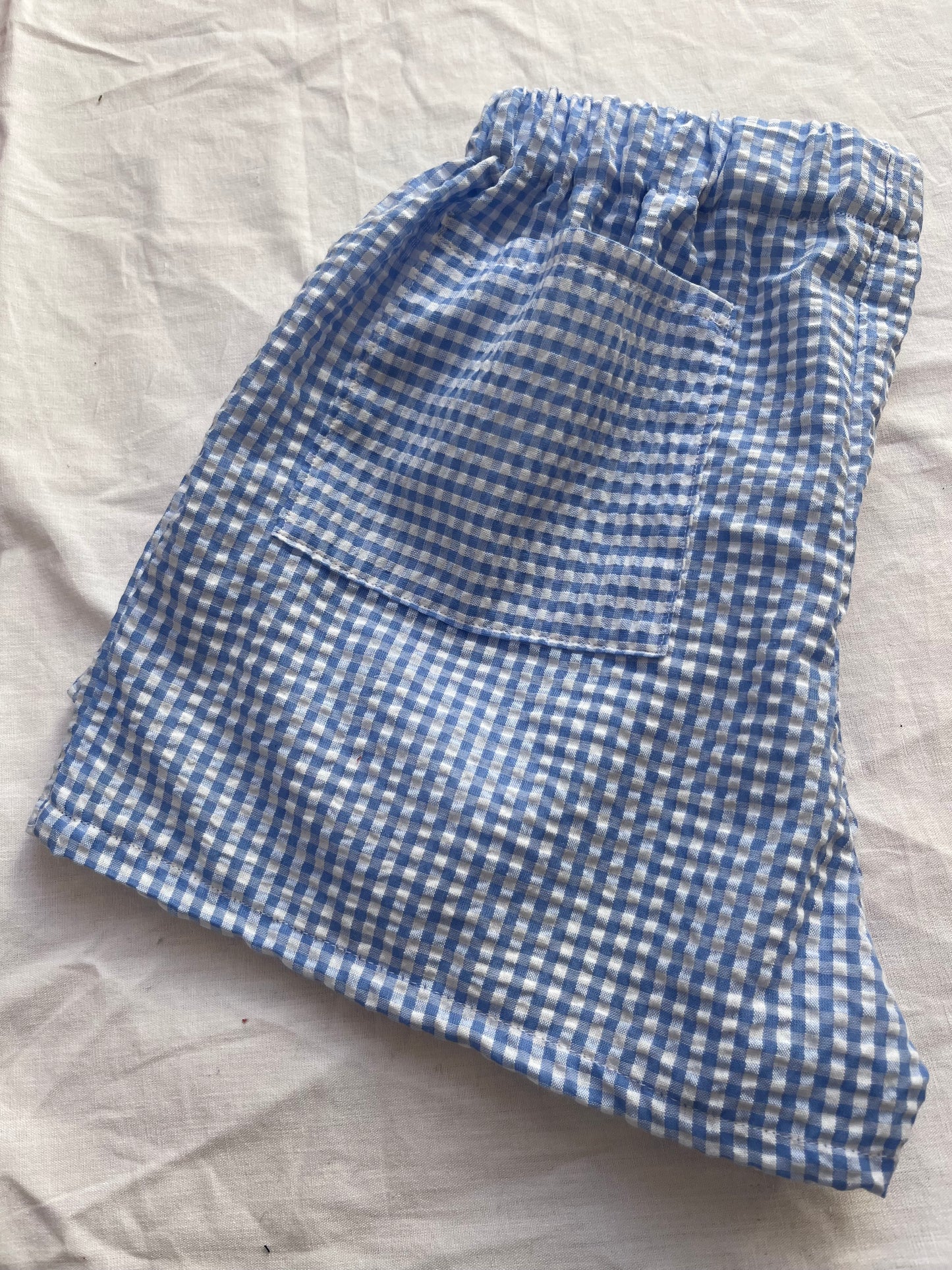 Gingham school shorts