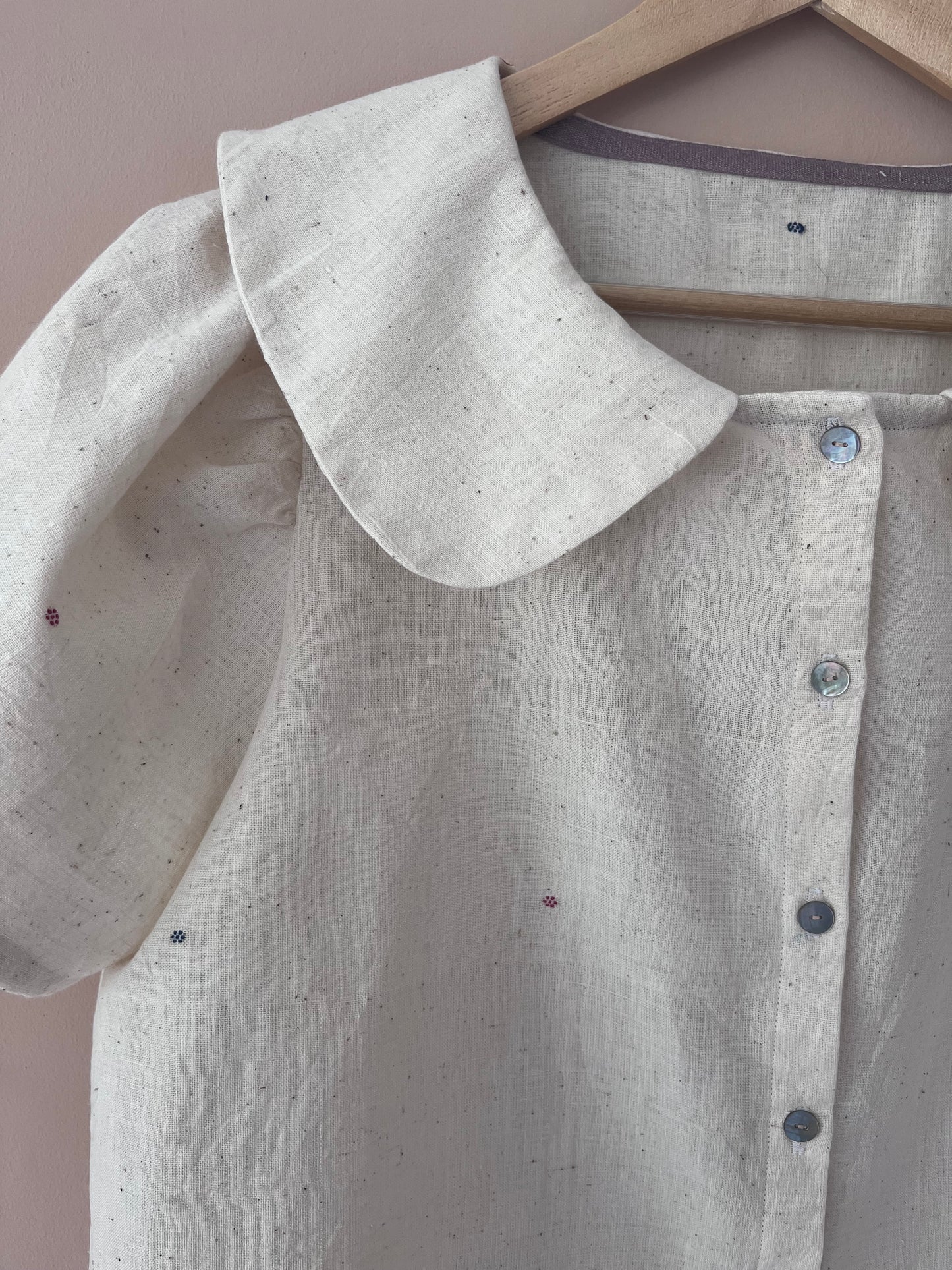 Cream tomato blouse