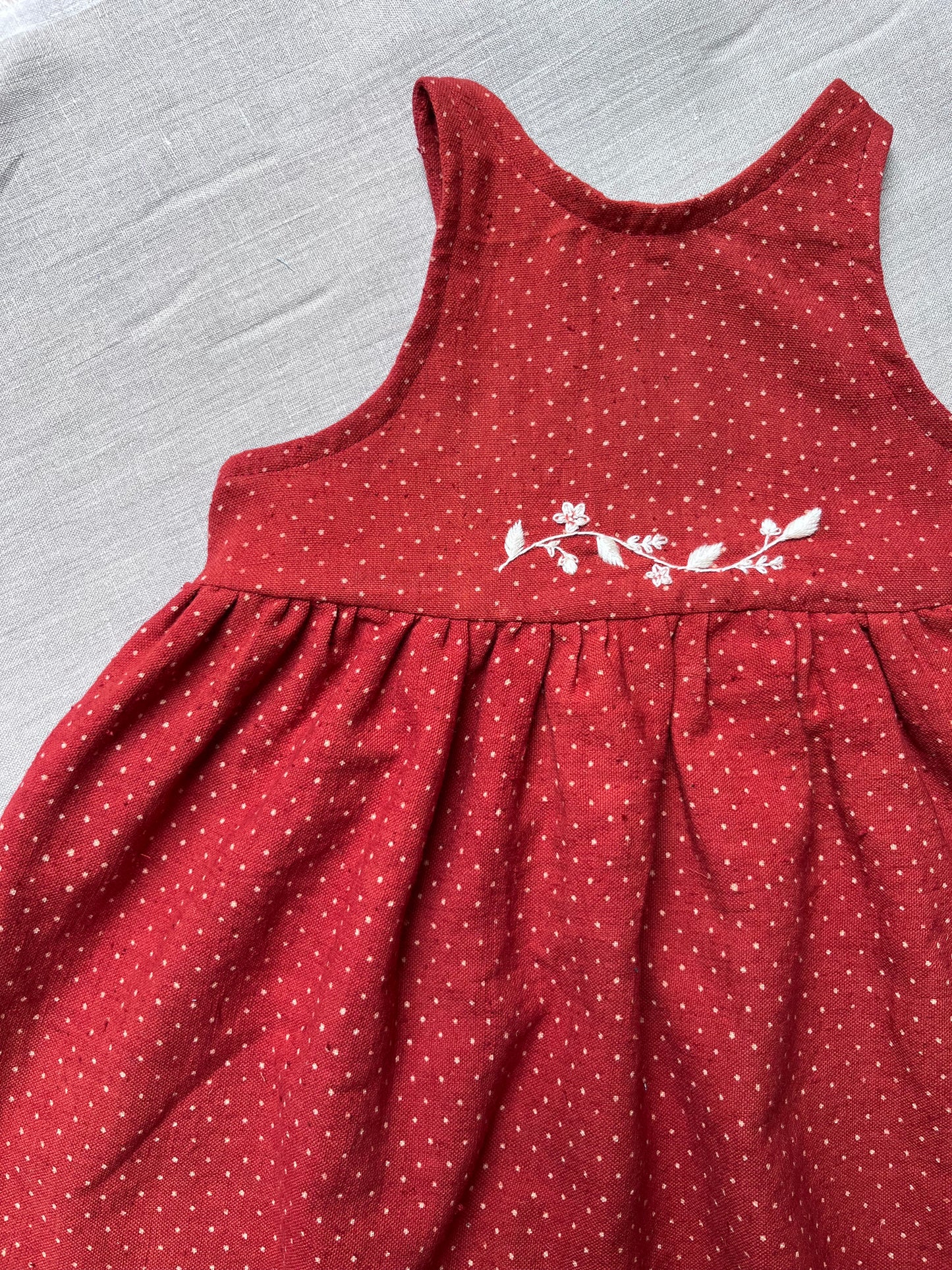 Strawberry spot Romper