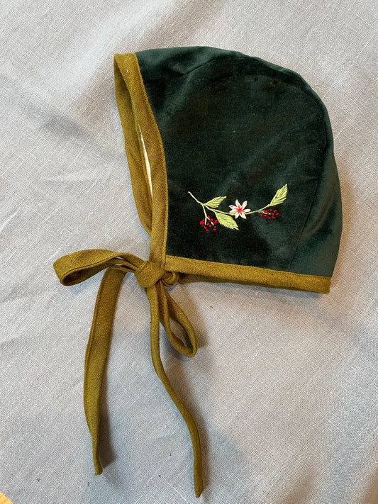Velvet Sprig Bonnet