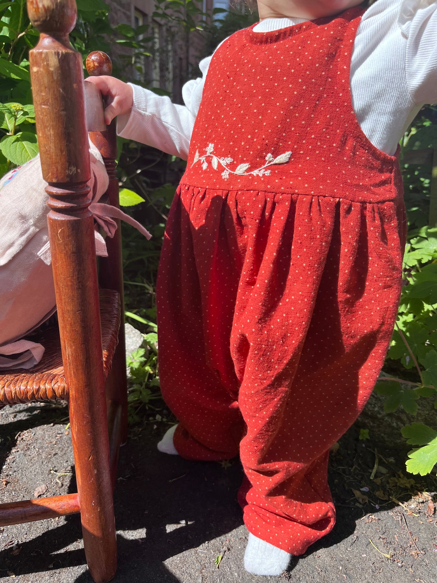 Strawberry spot Romper