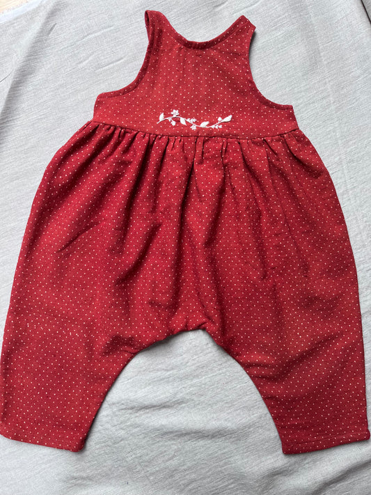 Strawberry spot Romper