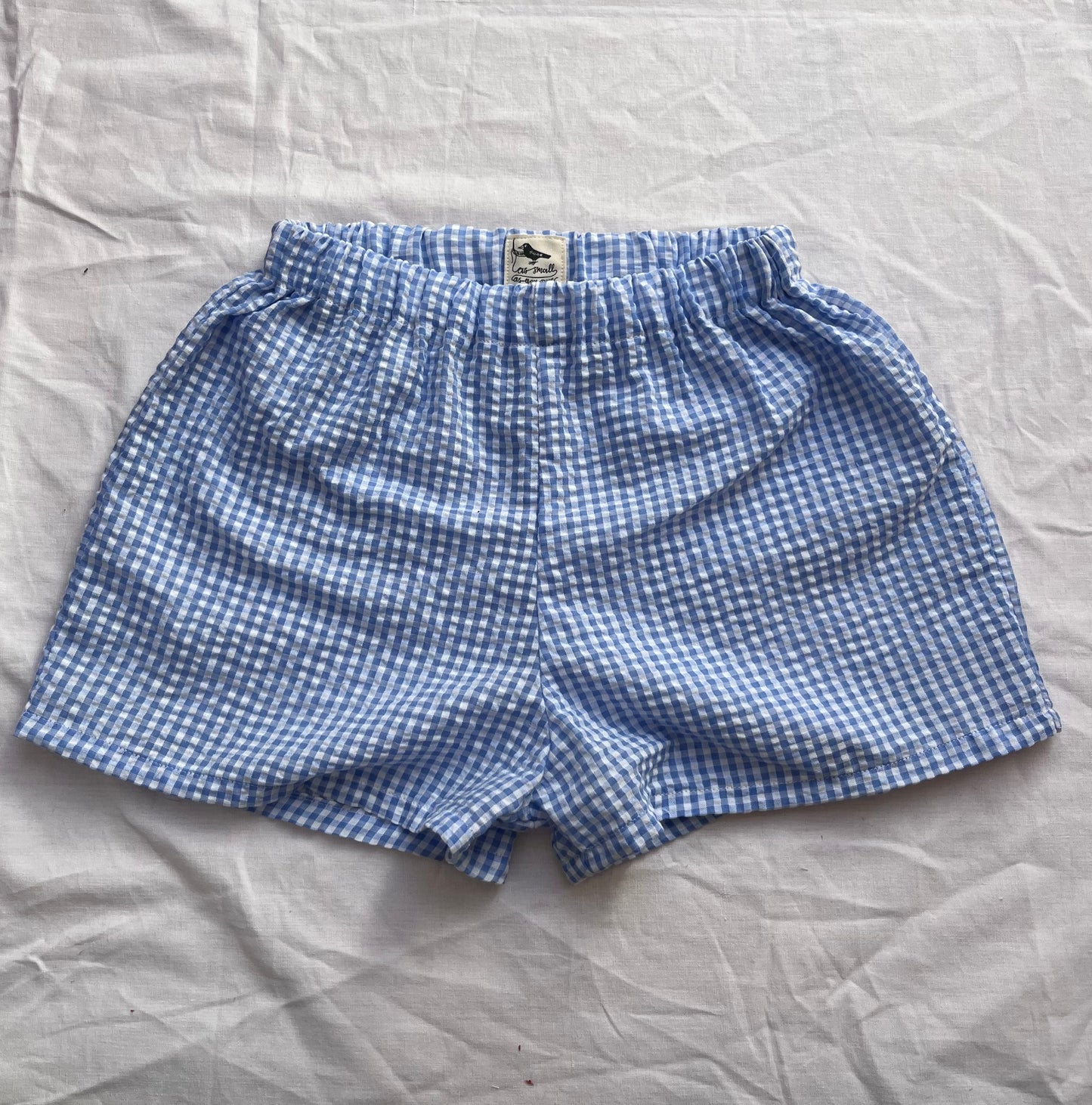 Gingham school shorts