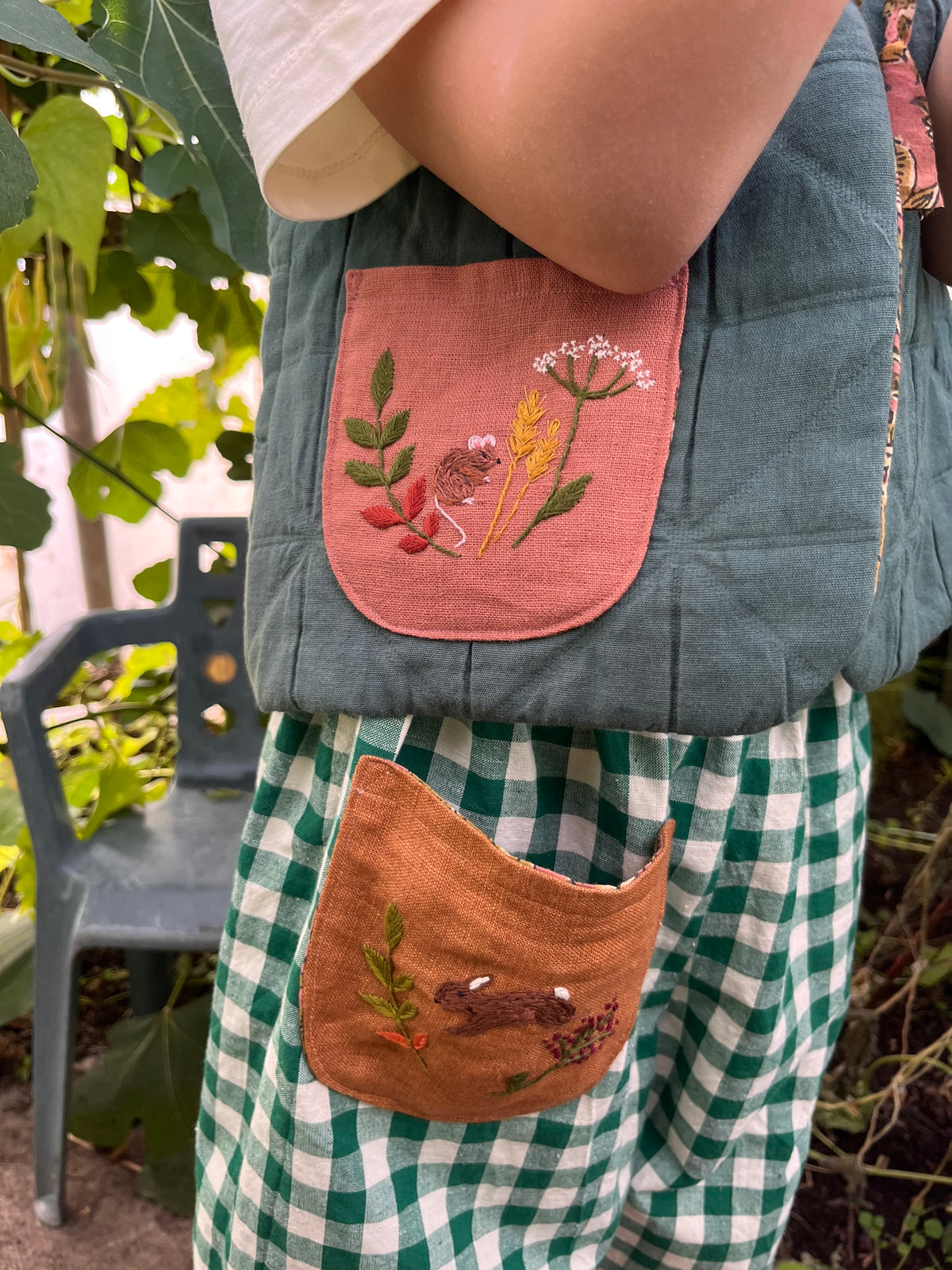 Fig Quilted Waistcoat